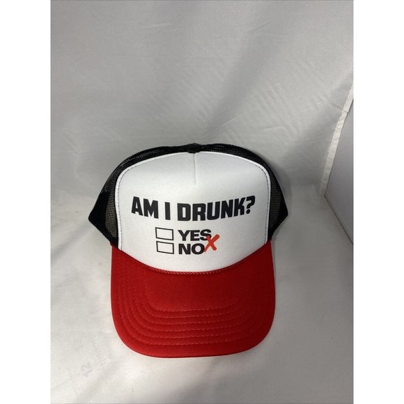 Am I Drunk Trucker Hat Mesh Hat New Adjustable Hat Am I Drunk Hat - Picture 5 of 5